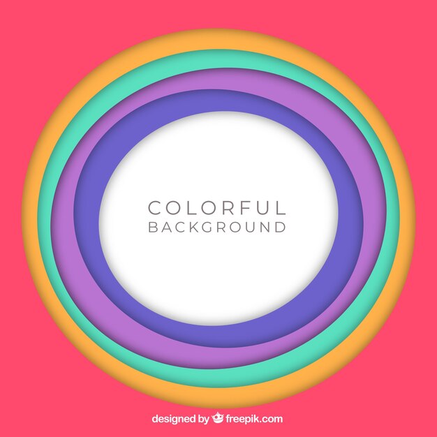 Background with colourful circles