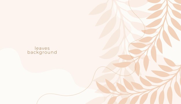 Background with decorative leaves design