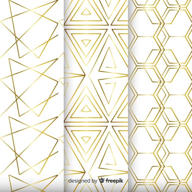 Free vector background with geometric collection