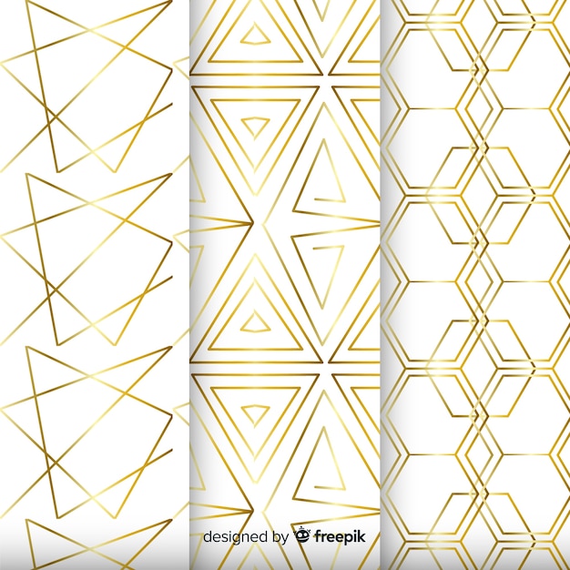 Background with geometric collection