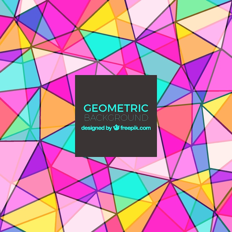 Free Vector background with geometric shapes