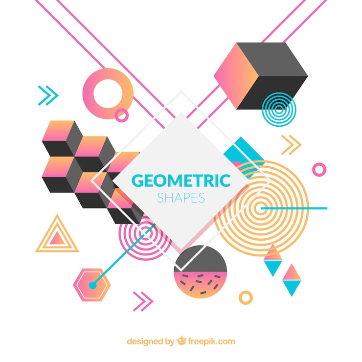 Free Vector background with geometric shapes