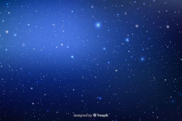 Free vector background with gradient starry night