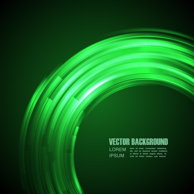 Background with green light