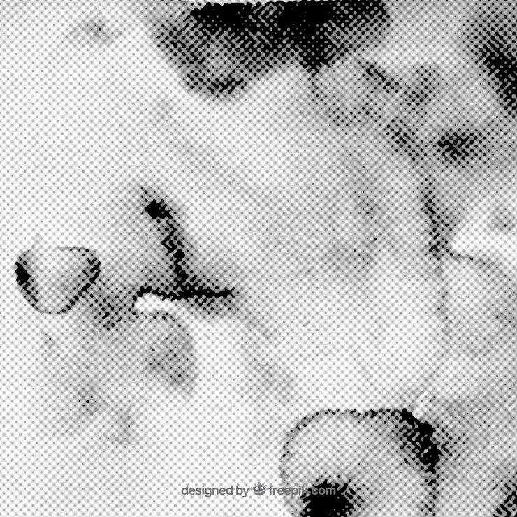 Free Vector background with grey dots and black stains