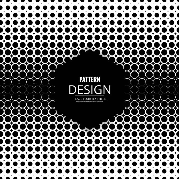 Free vector background with halftone dots, black and white