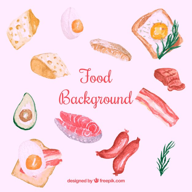 Background with healthy food