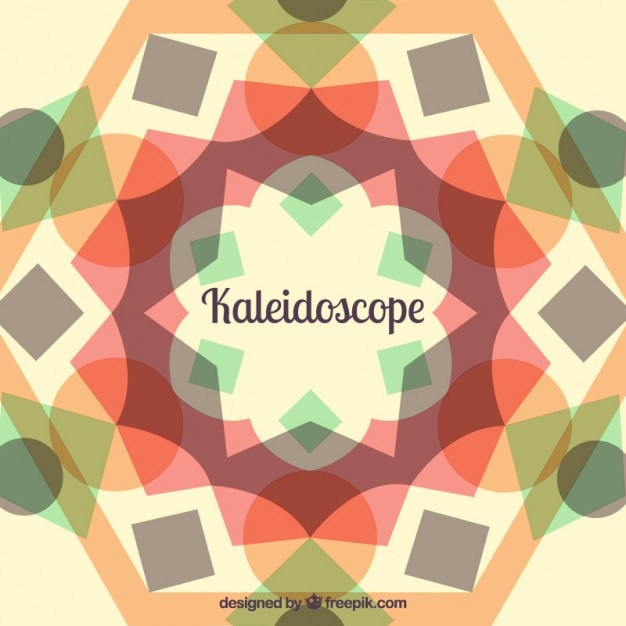 Free vector background with kaleidoscope effect