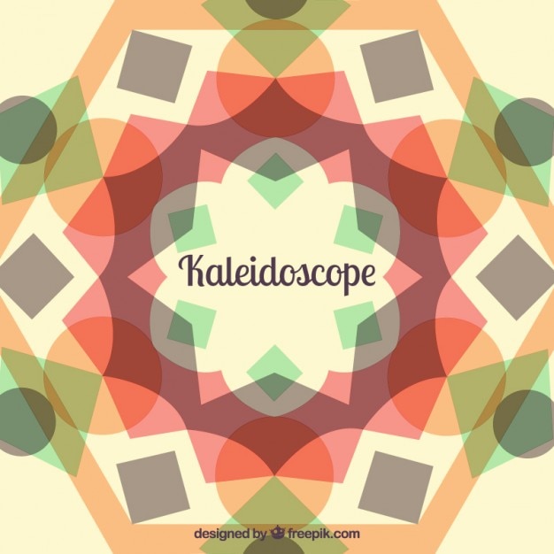 Free Vector background with kaleidoscope effect