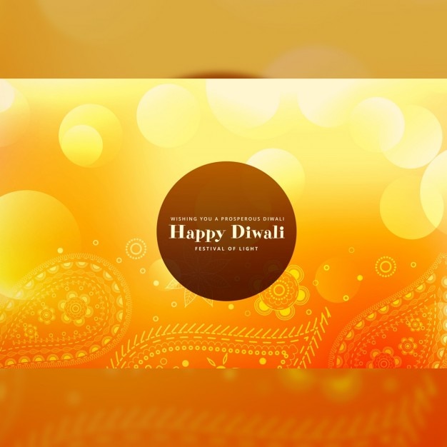 Free vector a background with lights for diwali