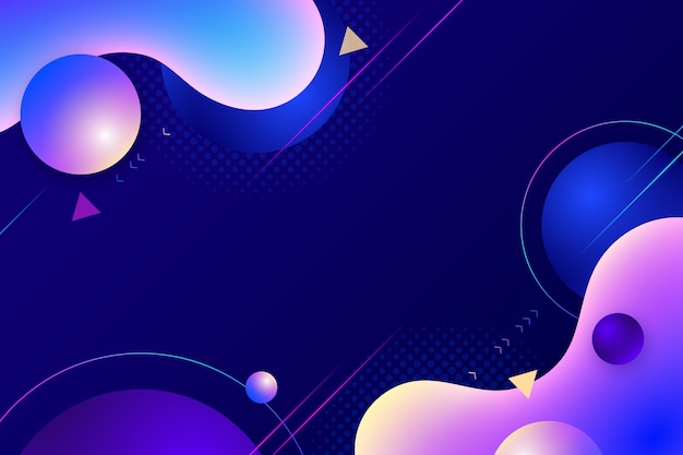 Free vector background with liquid effect and copy space