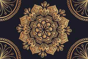 Free vector background with luxury mandala design