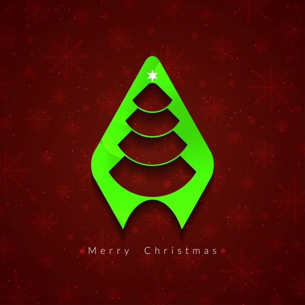 Background with modern christmas tree