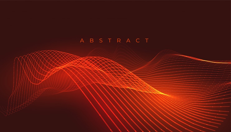 Free Vector background with orange or red glowing lines