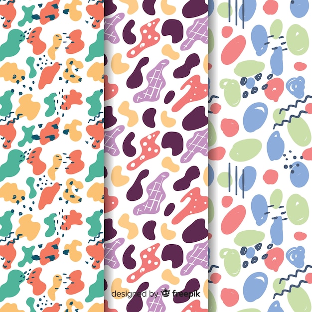 Background with pattern collection draw