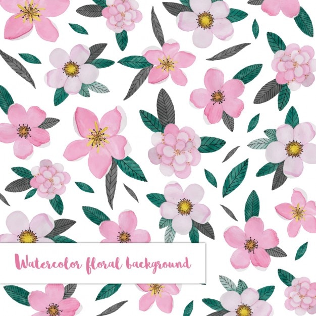 Background with a pink floral pattern