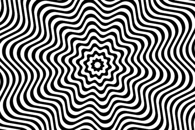 Free vector background with psychedelic optical illusion