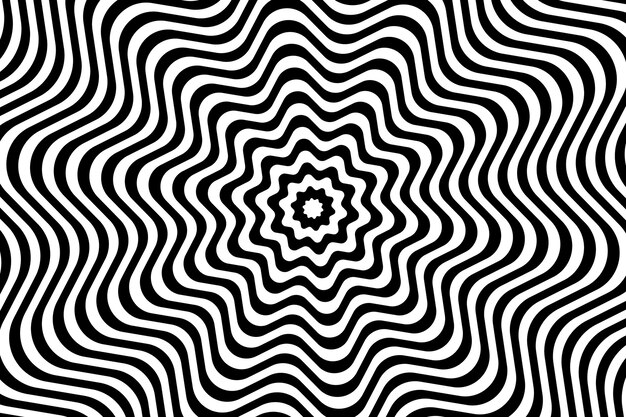 Background with psychedelic optical illusion