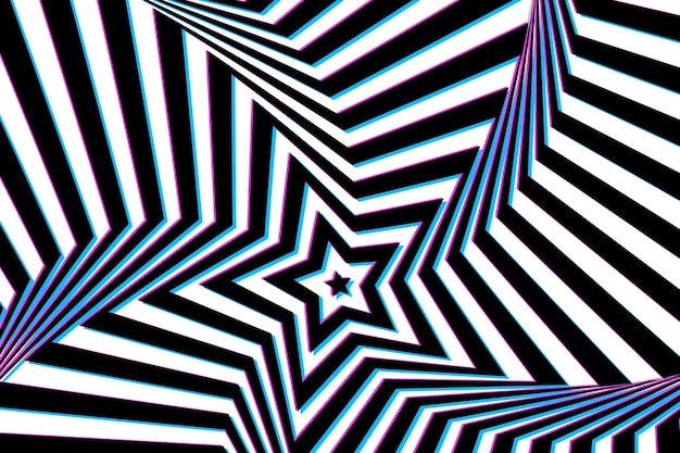 Background with psychedelic optical illusion