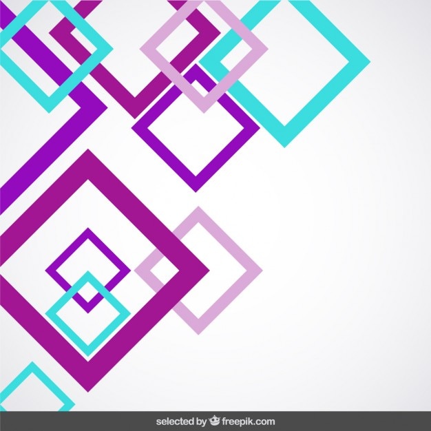 Background with purple and turquoise squares