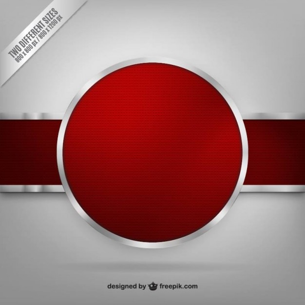 Free vector background with red badge