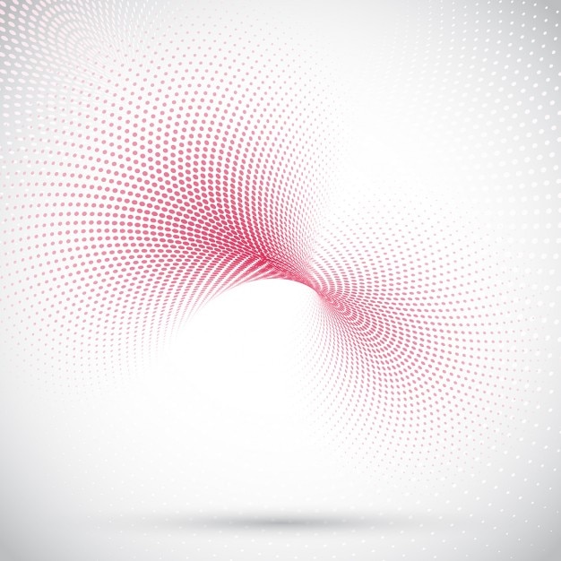 Free Vector background with red halftone dots