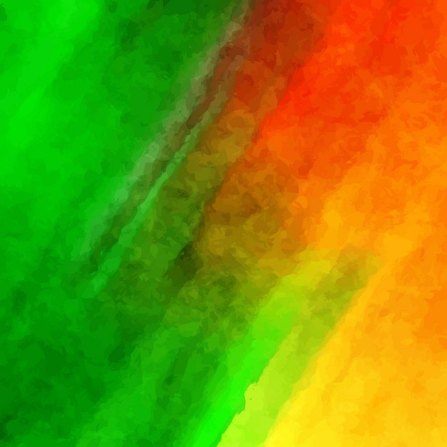 Free vector background with red, yellow and green watercolors