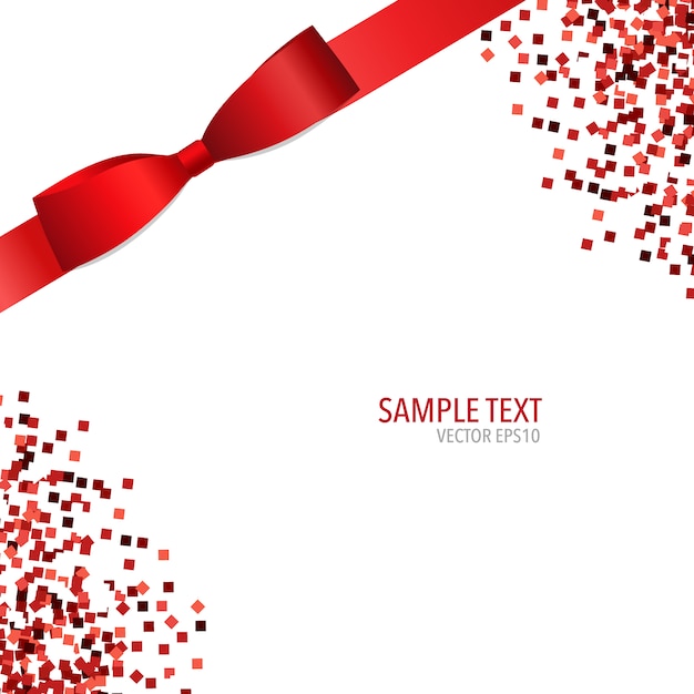 Free vector background with a ribbon design
