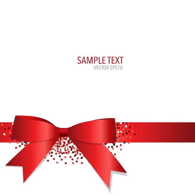 Free vector background with a ribbon design