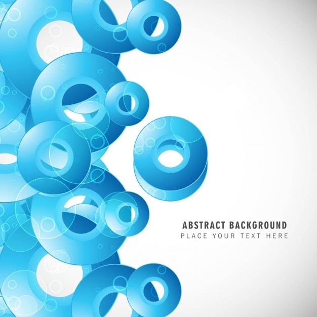 Background with shiny blue circles – Free Download