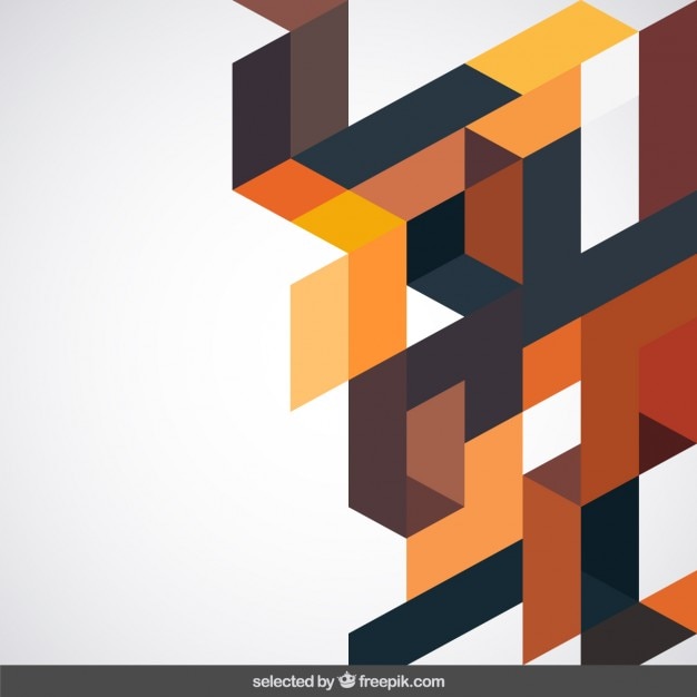 Free vector background with terracotta geometrical shape