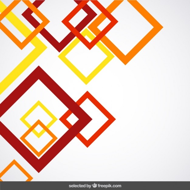 Free vector background with terracotta outlined squares