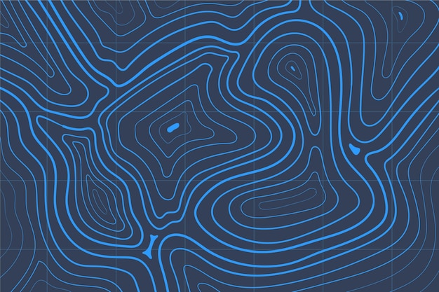 Free vector background with topographic map theme