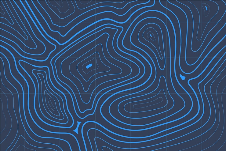 Free Vector background with topographic map theme
