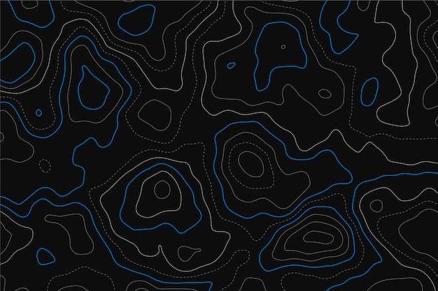 Free vector background with topographic map