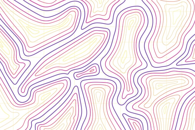 Free vector background with topographic map