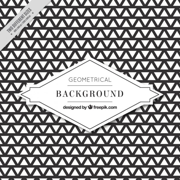 Free vector background with triangles