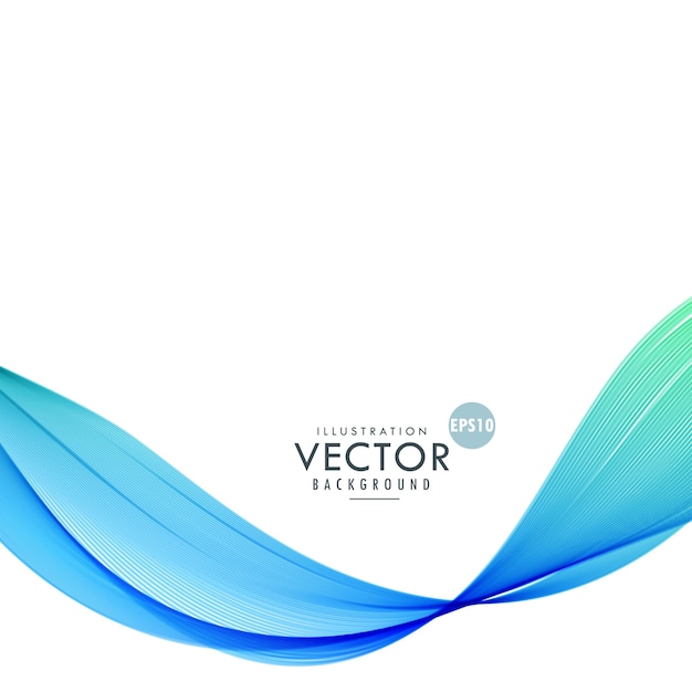 Free vector background with wavy shapes, blue