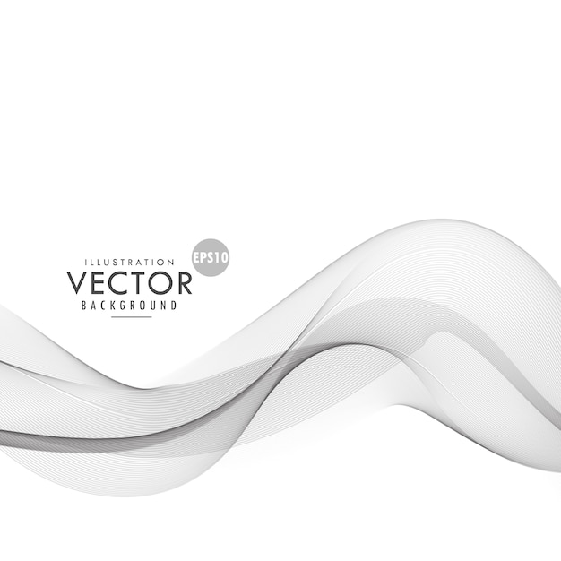 Free vector background with wavy shapes, gray