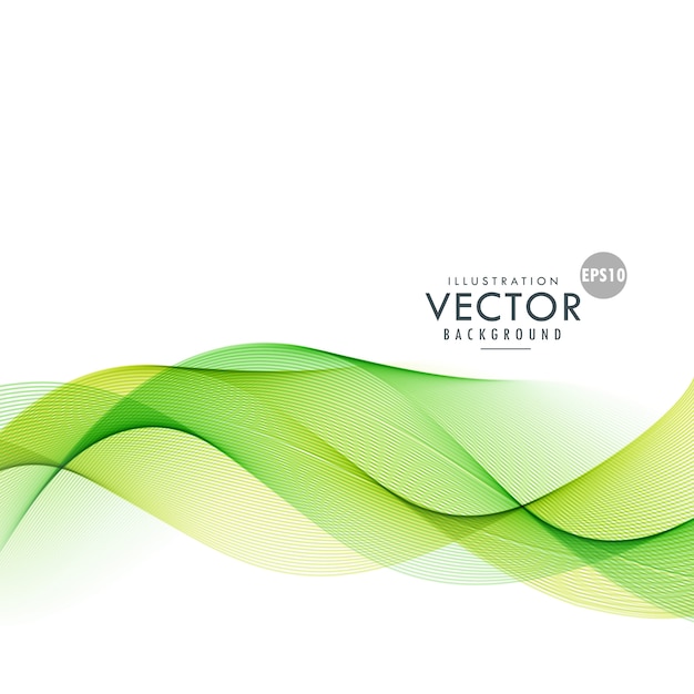 Free vector background with wavy shapes, green