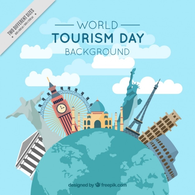 background of world and international monuments