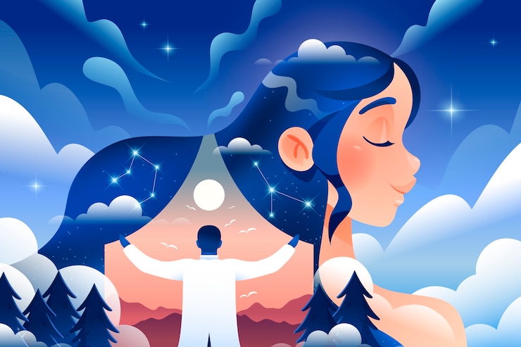 Free Vector background for world mental health day awareness