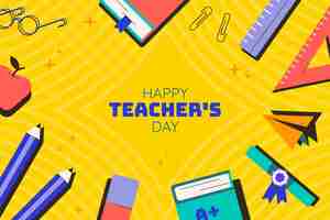 Free vector background for world teacher's day