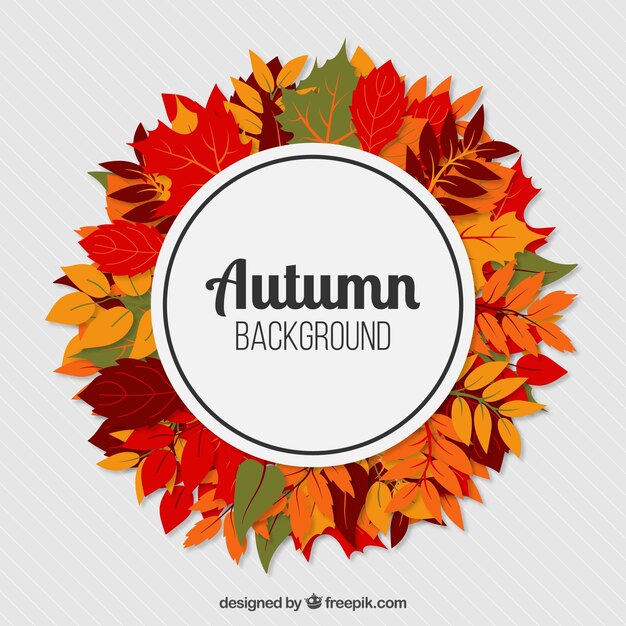 background wreath decorative dry leaves