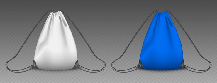 Free Vector  backpack bag with drawstrings