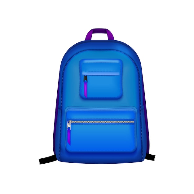 Backpack Realistic Illustration