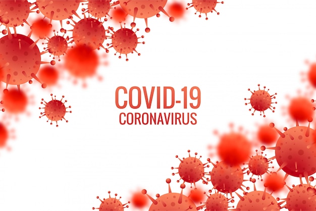 Bacteria or coronavirus infection flu background