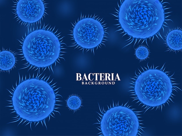 Free vector bacteria infection disease background