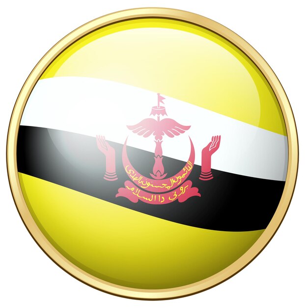 Badge design for flag of Brunei
