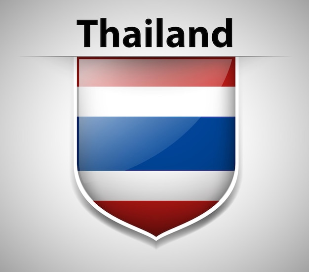 태국의 국기를 위한 배지 디자인